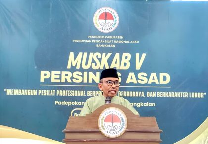Buka Muskab V PERSINAS ASAD Bangkalan, Prof. Dedid Tekankan Sinergi Prestasi dan Karakter Luhur
