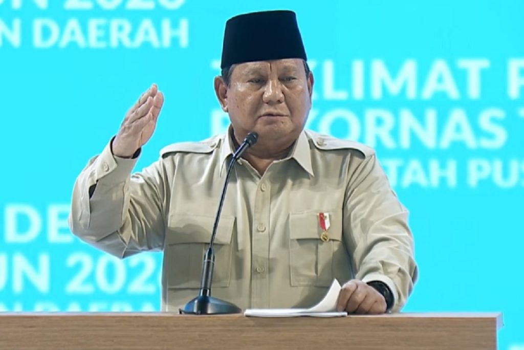 Presiden Prabowo di Rakornas 2026, di SICC, Sentul, Bogor, 2 Februari 2026