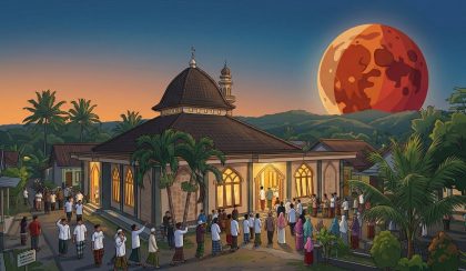 Gerhana Bulan Total "Blood Moon" Hiasi Ramadan 2026, PC LDII Mojoagung Ajak Warga Perbanyak Zikir dan Salat Khusuf