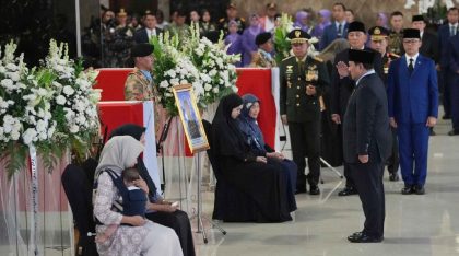 Presiden Prabowo Subianto Pimpin Penghormatan Terakhir bagi 3 Prajurit UNIFIL yang Gugur di Lebanon