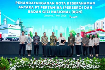 PT Pertamina (Persero) secara resmi menjalin kolaborasi strategis dengan Badan Gizi Nasional (BGN) melalui penandatanganan Nota Kesepahaman yang bertujuan mengembangkan ekosistem energi berkelanjutan