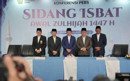 Kementrian Agama Republik Indonesia secara resmi menetapkan awal bulan Zulhijjah 1447 Hijriah melalui Sidang Isbat yang diselenggarakan di Auditorium HM Rasjidi, Jakarta.
